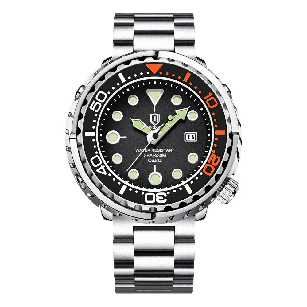 2027qingxiya-men-quartz-watch-3-hand-calendar-sport-waterproof-luminous-wristwatch-silver-black-orange