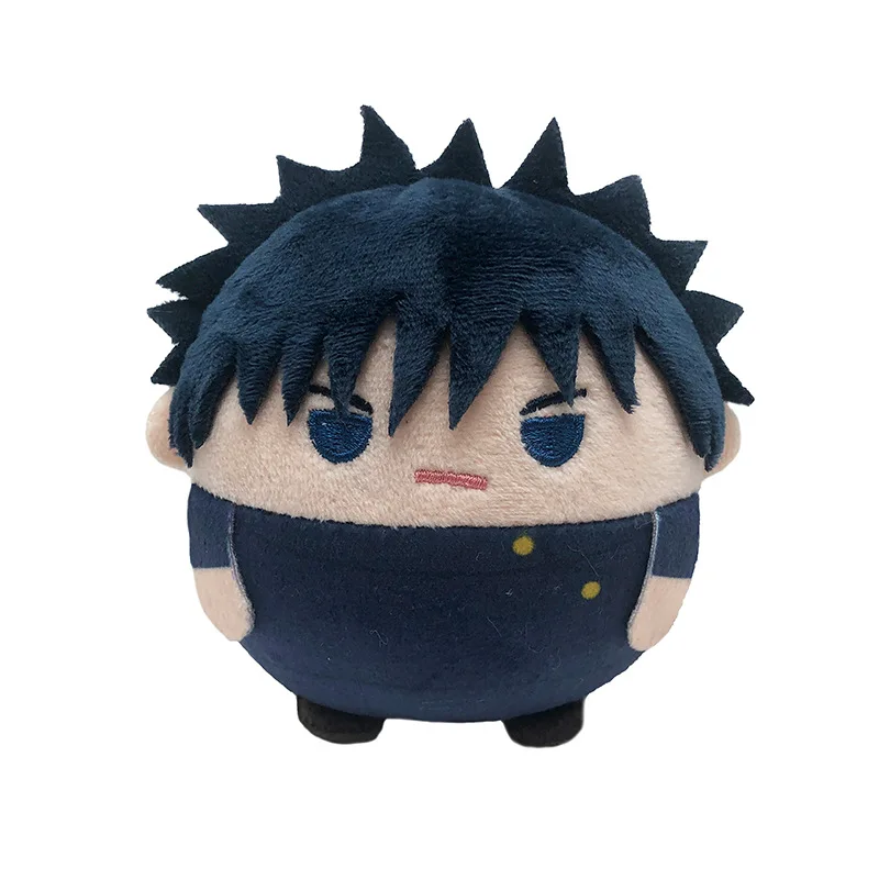 new 10cm Jujutsu Kaisen Round Plush Keychain Yuji Megumi Choso Yuta Anime Fluffy Stuffed Doll Bag Pendant Fans Gift - view 6