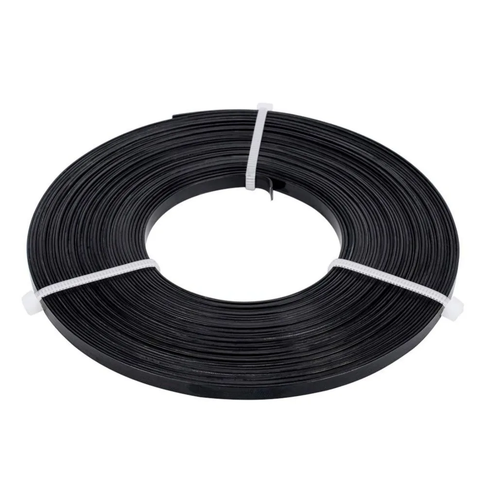 32 Feet 18 Gauge Aluminum Wire 5mm Wide Flat Jewelry Craft Wire for Bezel Sculpting Armature Jewelry Making - Black