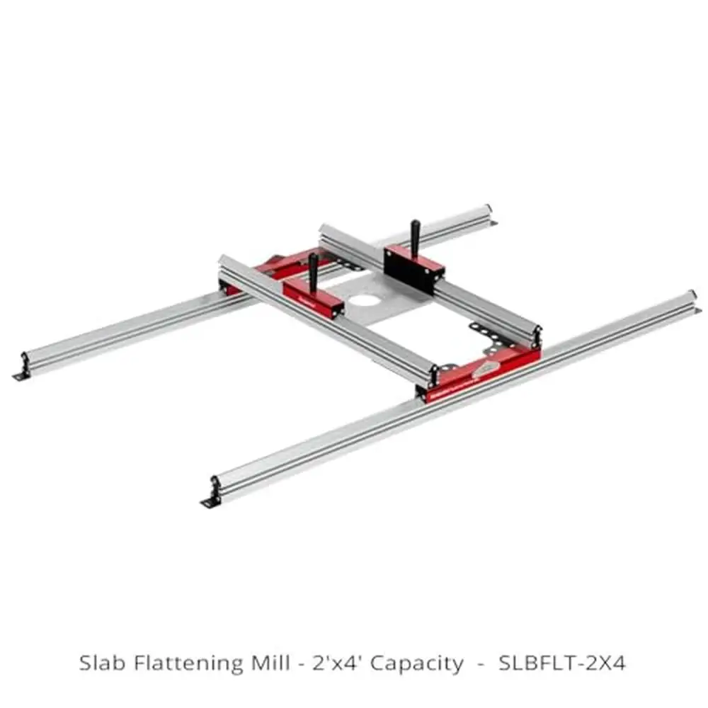 Slab Leveling Jig Wood Slabs Router Sled Rails with Clamping Dogs