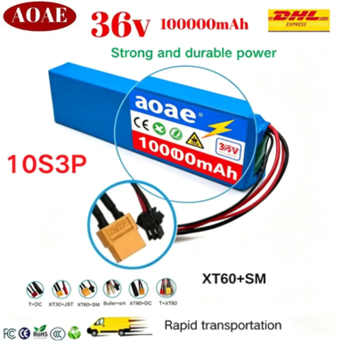 Batterieaulithiumrechargeable10S3P36V100000mAh18650,adaptéeaumoteur,avecBMSintelligentintégré+chargeur-AliExpress