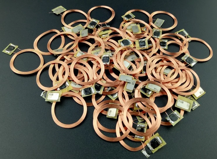 100 sztuk 25mm RFID 125Khz EM4100 TK4100 PVC etykieta na monety