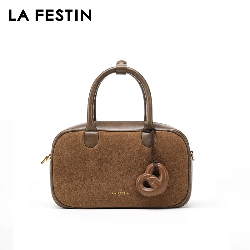 LA FESTIN Original Brand 2025 New Handbag Women Fashion Designer Shoulder Crossbody Bag lady Leather Bag Classic Retro Bag