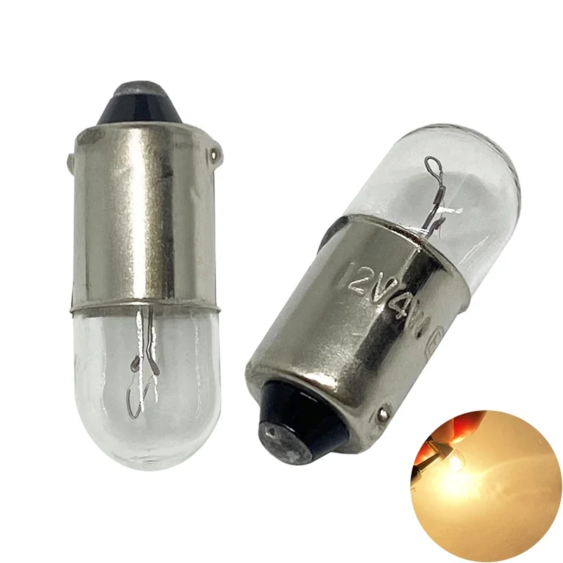TCYATO  Car Halogen T8.5 Threaded Bulb for Position Lights and Interior Lights 12V/24V 5W BA9S Mini Bulb