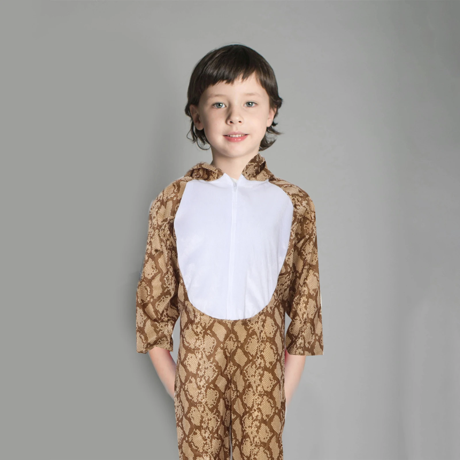 

Snake Costume Kids Cartoon Animal Outfit Comfortable Fabric Unique Design Halloween Party Children Performance Costumes