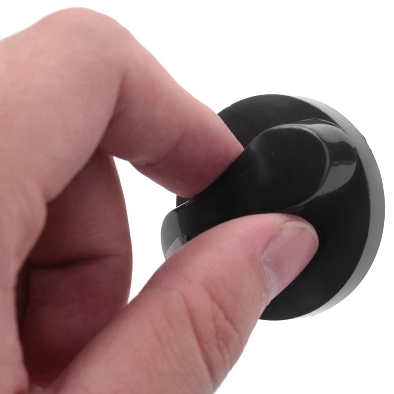 Estufa de Gas de plástico para cocina, perilla giratoria de Control de horno, color negro, 5 unidades