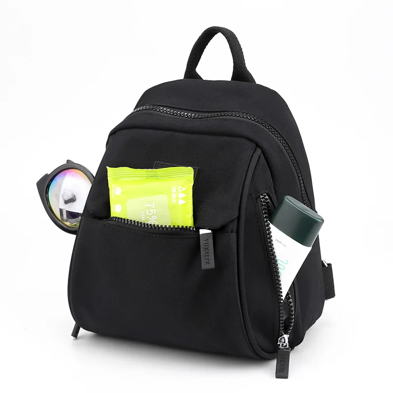 Shoulder Rucksack Mini Women Backpacks Anti-theft Waterproof Nylon Small Bagpack Office Lady Multi-pocketed Travel Storage Bag