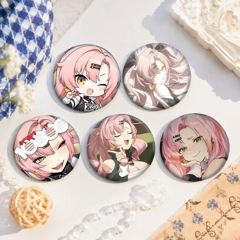 A-N-nicole Demara Anime Round Badges, Brooches, Clothing Accessories, Birthday Gifts, Anime Conventions
