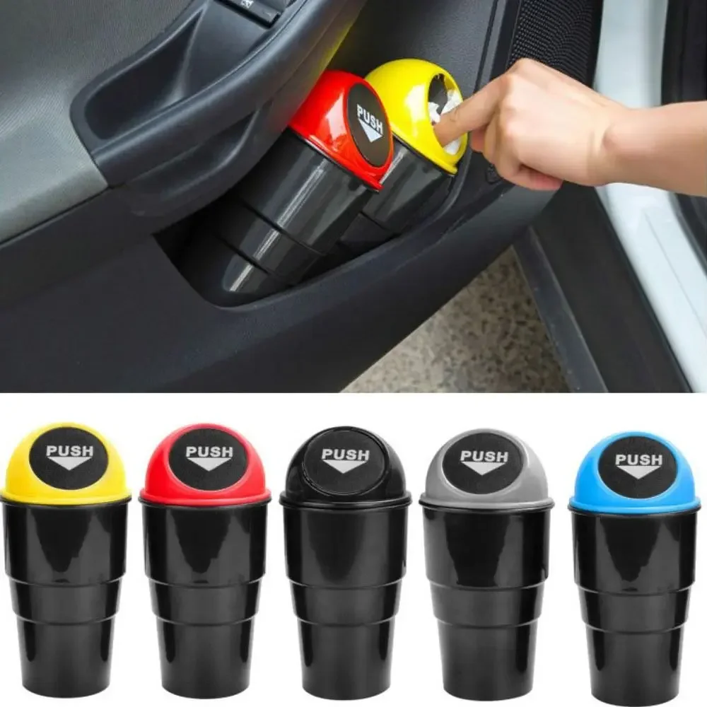 

Car Trash Can Organizer Garbage Holder Automobiles Storage Bag Accessories Auto Door Seat Back Visor Trash Bin Paper Dustbin NEW