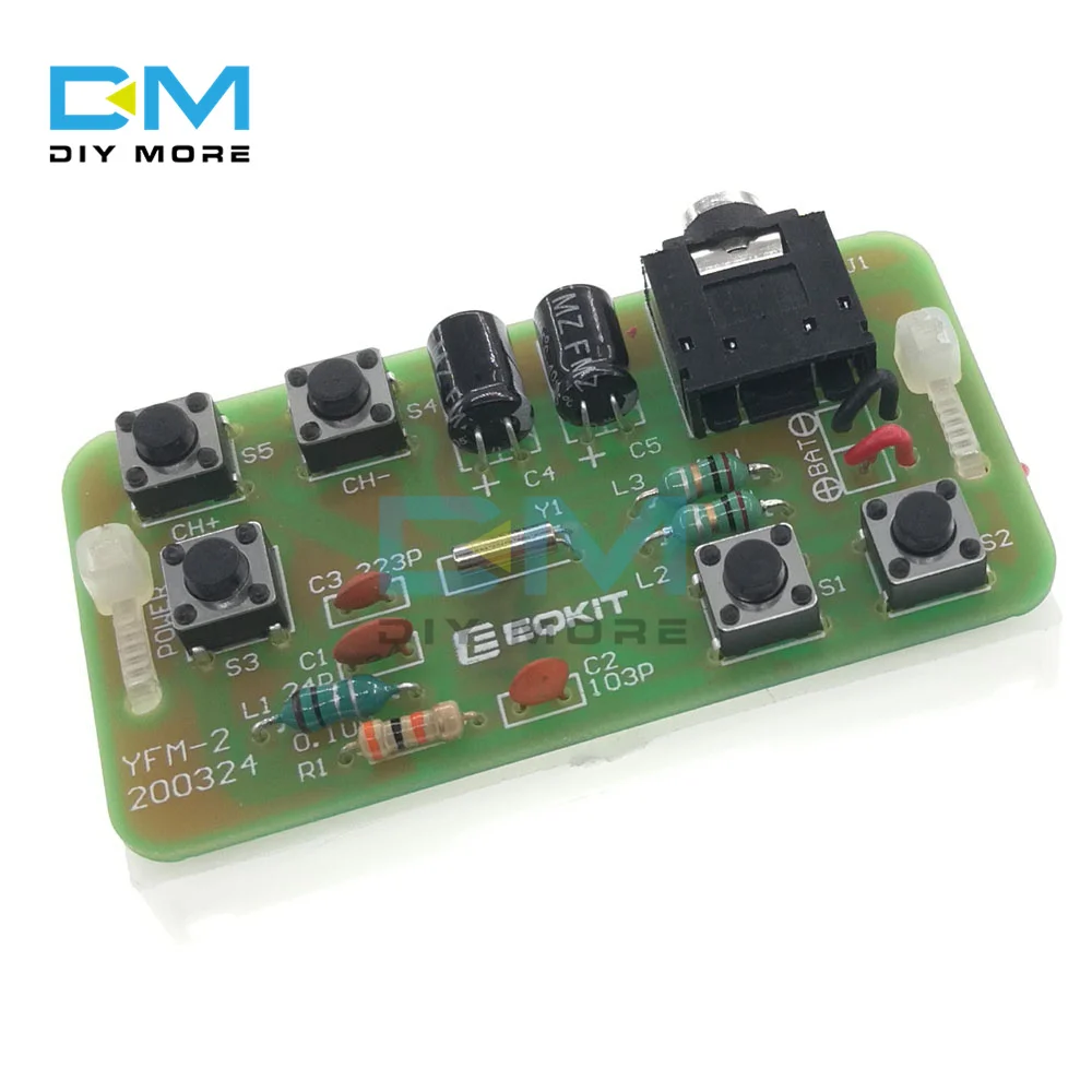 DIY FM Stereo Radio Receiver Module 76-108Mhz Wireless Receiver DIY Electronic Production Training Component Soldering Kits