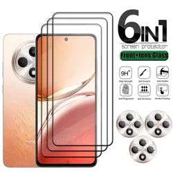 6-in-1 For OPPO Reno 12FS Glass For Reno 12 FS Tempered Glass Protective Full Cover Glue Screen Protector Reno 12FS Lens Glass