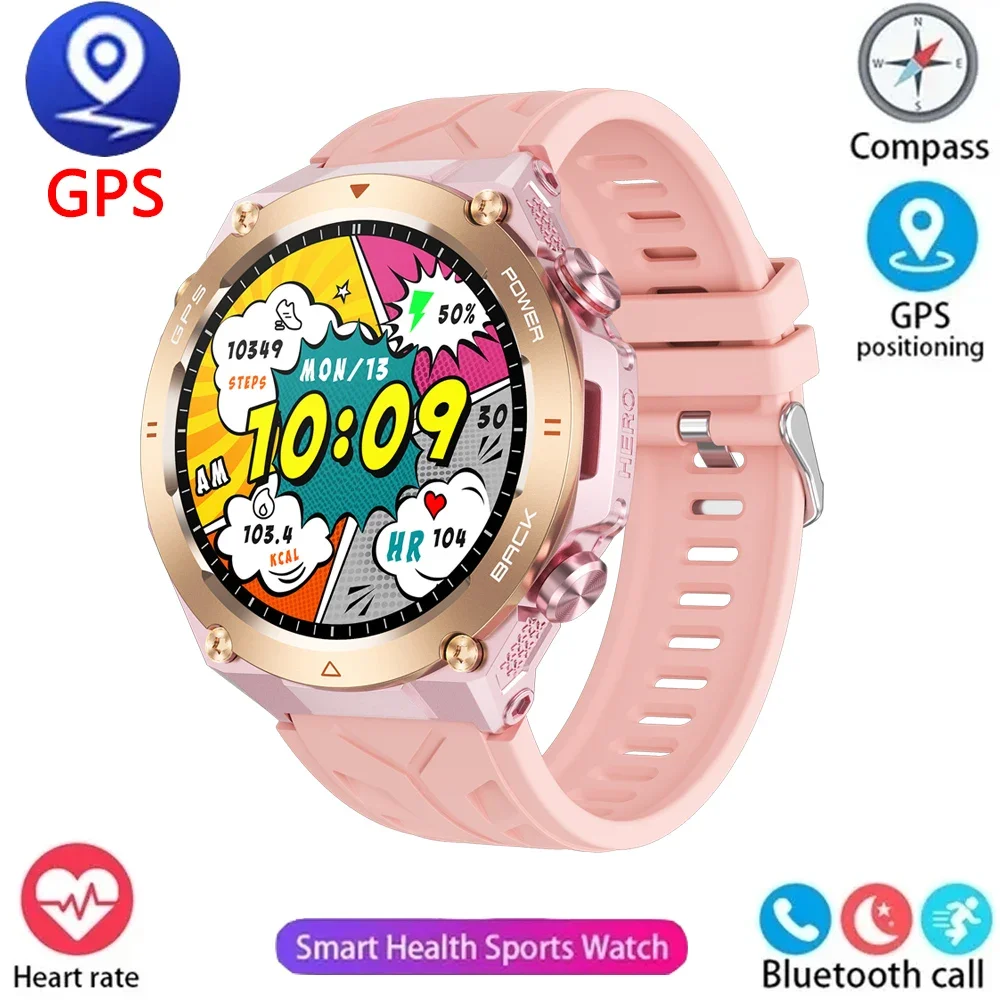 

Outdoor Military GPS Smart Watch Men Real-time Activity Tracker Heart RateMonitor 100+ Sports Modes 1ATM Waterproof Smart Watch