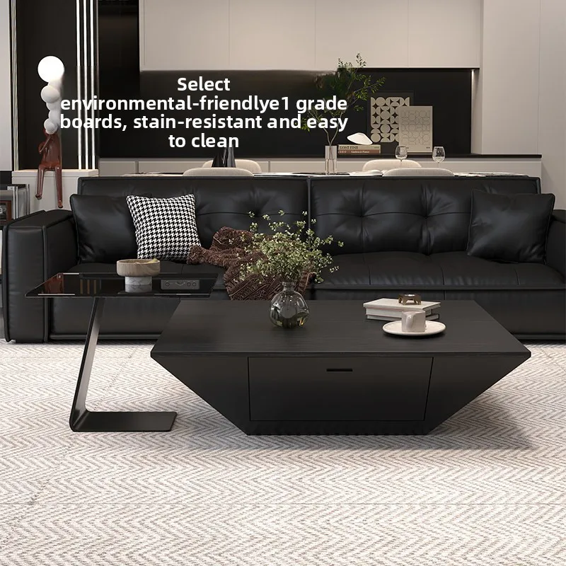 CXX modern light luxury inverted triangular coffee table living room household square coffee table combination