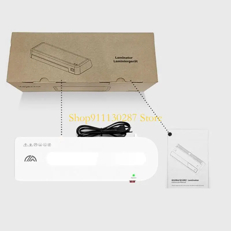 J1HC Mesin Laminator Yang Ditingkatkan Pemanasan Cepat Laminator Portabel Ringan Cocok untuk 2R 3R Rumah Kantor