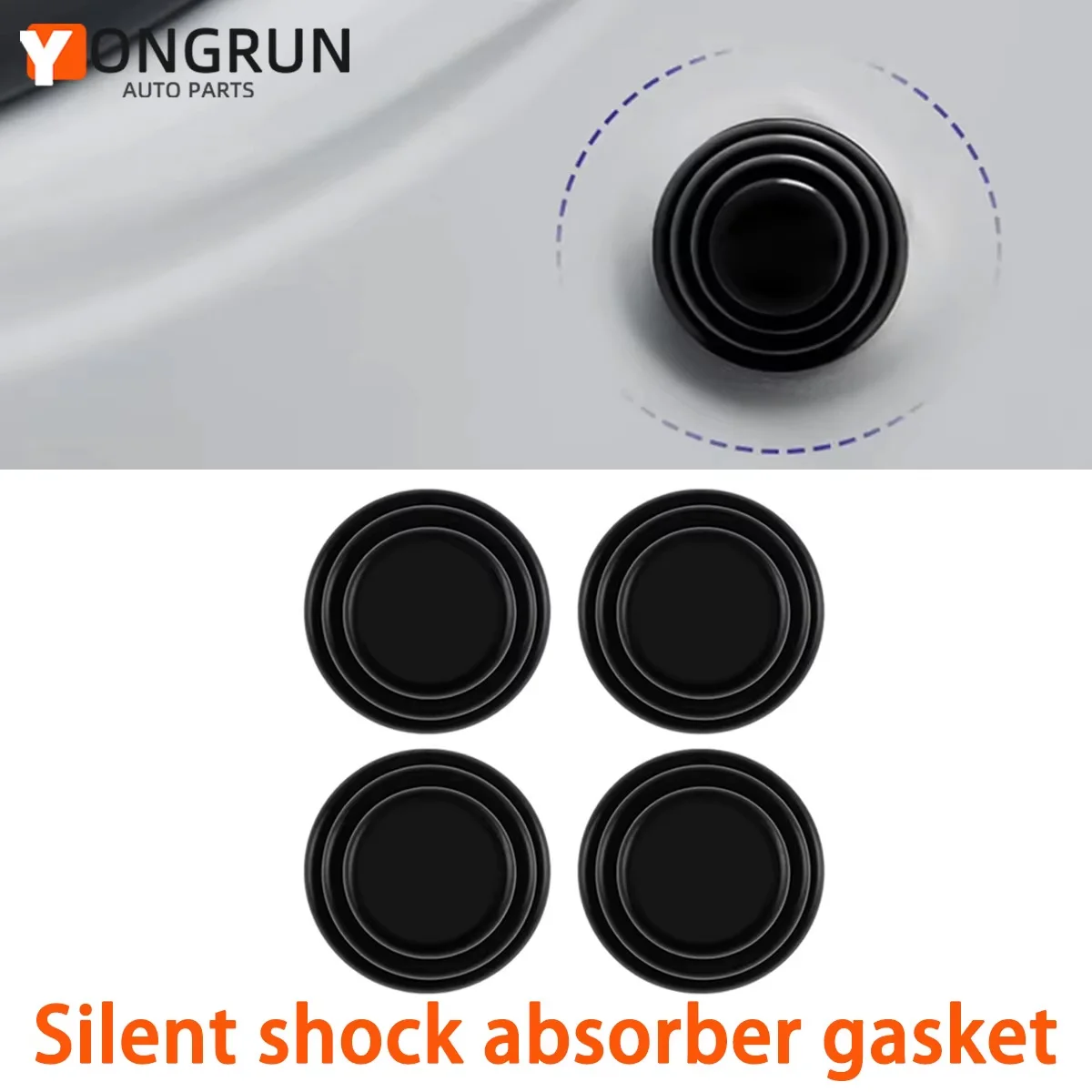 

4/10 шт. автомобильные амортизаторы шумопоглощающие накладки амортизаторы звукоизоляционные накладки, универсальные защитные накладки на дверной бампер