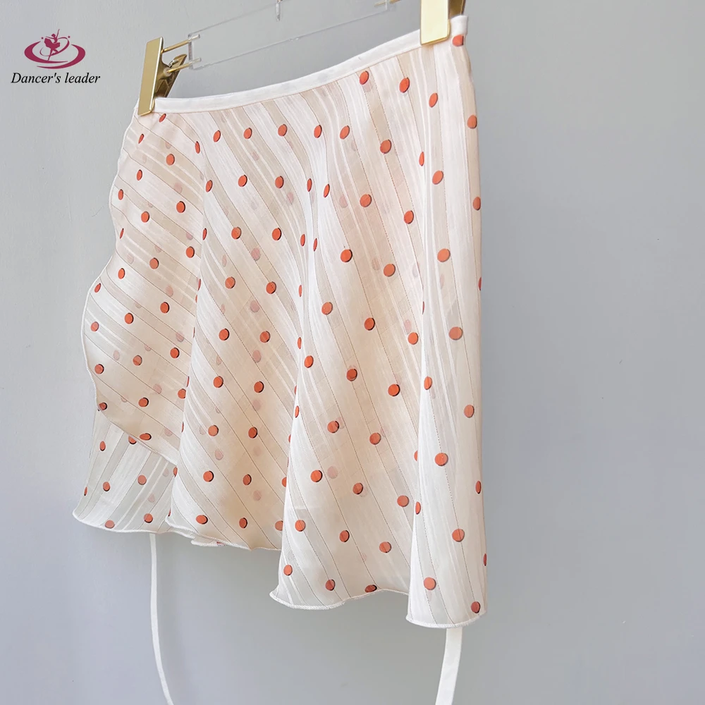 Falda de malla con cordones y lunares plateados para niña de Ballet, falda de baile, mono para adulto, minifalda de práctica de Ballet