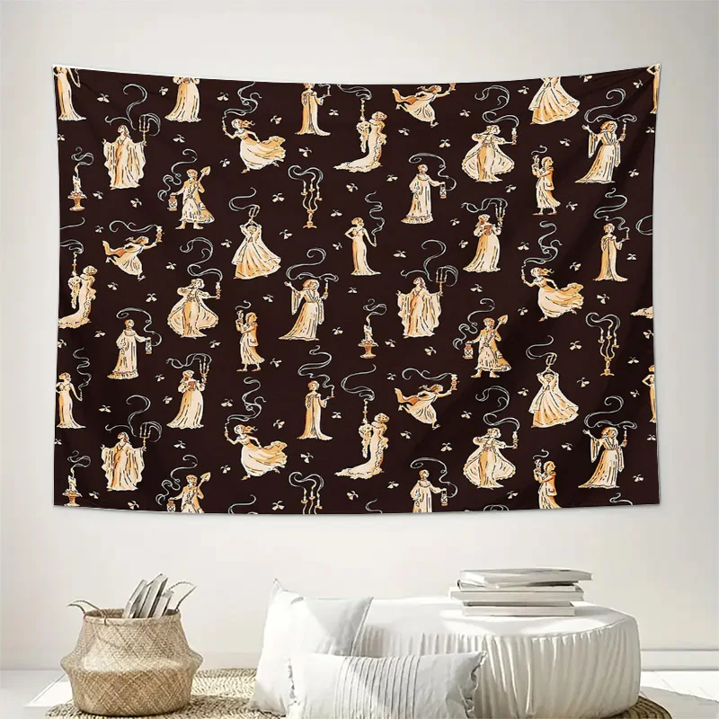 Vintage Tapestry Wall Hanging Medieval Renaissance Art Home Decor Room Divider Backdrop Gothic Decor Aesthetic Wall Art