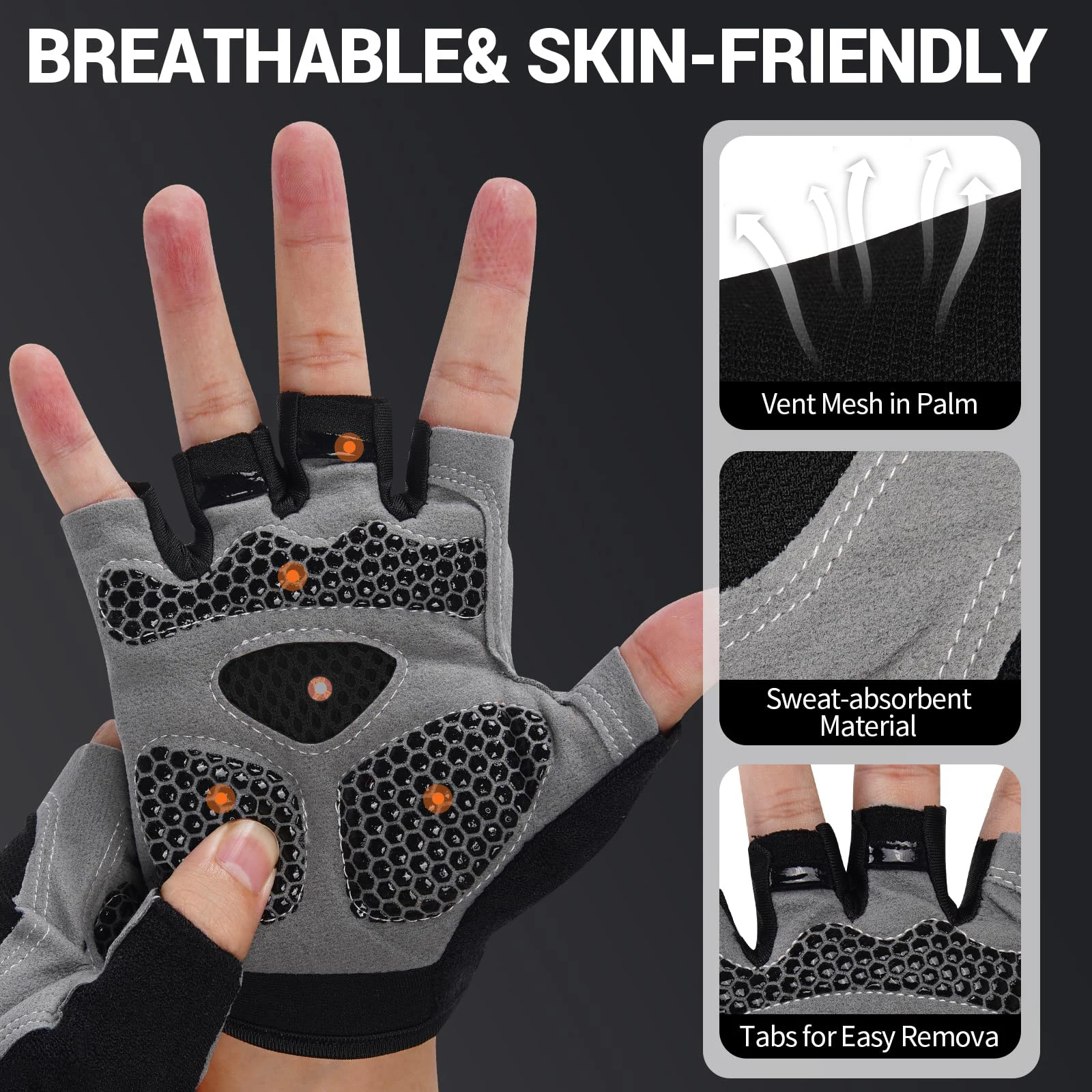 Radfahren Handschuhe Anti Slip Schock Atmungsaktive Halb Finger Handschuhe Bike Mtb Handschuhe Sport Fäustlinge Radfahren Fahrrad Handschuhe