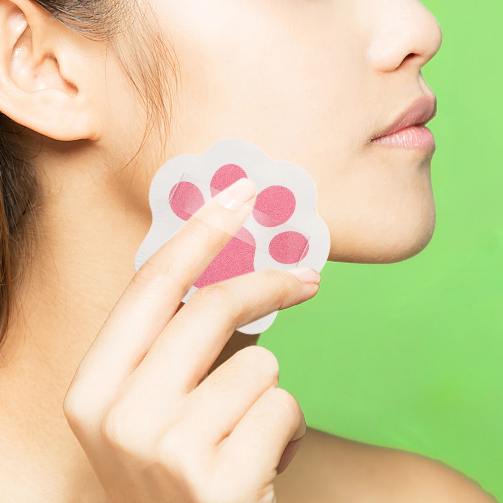 2 pezzi mini soffio di polvere per zampa di gatto spugna per trucco ad alta densità per miscela senza soluzione di continuità uso bagnato o asciutto ideale per cipria sciolta per il viso e il corpo