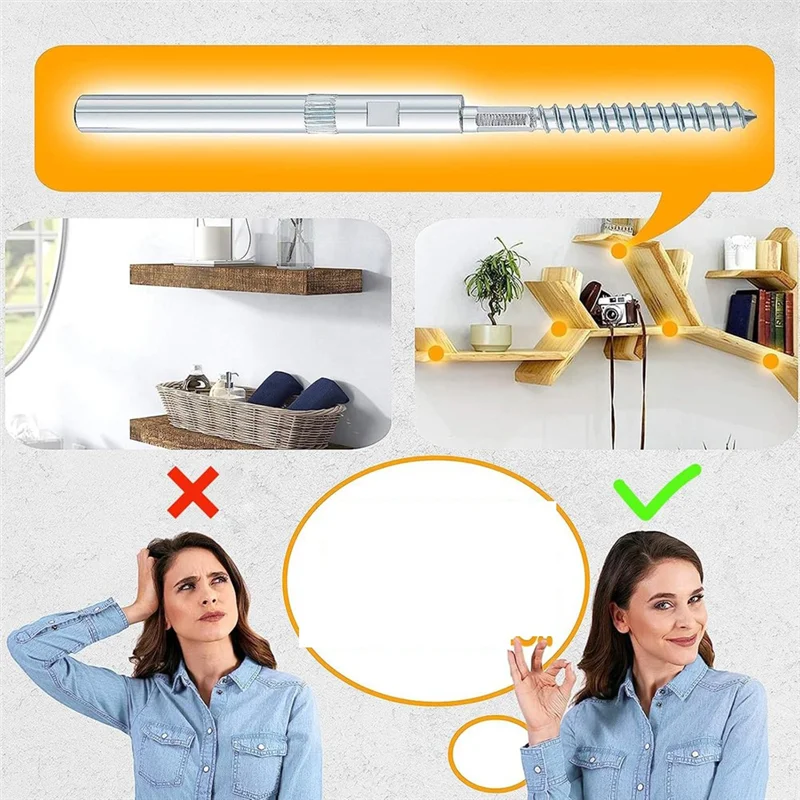 ABUP-Support d'étagère flottant, supports pour étagères flottantes en bois-Supports d'étagère aveugle-Super Support