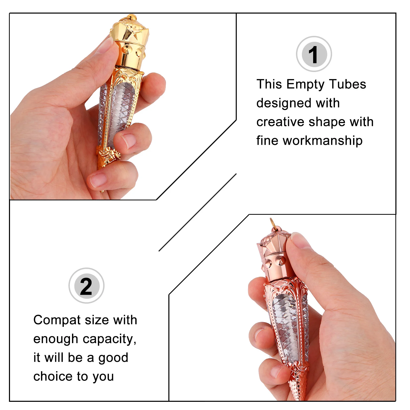 

10Pcs Lip Gloss Tube Set Radish Design Mini Refillable Containers for DIY Lip Balm Storage Leakproof Carry Lipstick Bottle