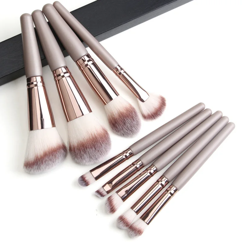 9PCS Makeup Brushes Pro Green Brush Set Powder Eyeshadow Blending Eyeliner Eyelash Eyebrow Make Up Beauty Cosmestic Brushes