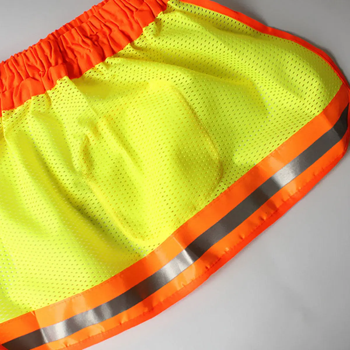 Sun Shade Hat Cover Neck Shield Reflective Stripe Breathable Mesh Protector Orange for Outdoor Work Safety High