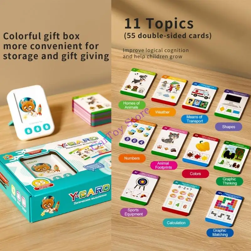Cartes Flash éducatives pour enfants d'âge préscolaire, jouet d'apprentissage interactif bilingue