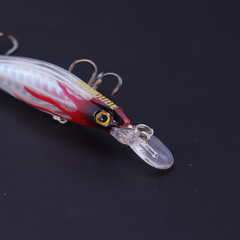 8cm 6.5g MINNOW Fishing Lure Slowly Sinking Fishlure Laser Coating Lifelike Artificial Hard Baits For Fresh&Saltwater Fishing