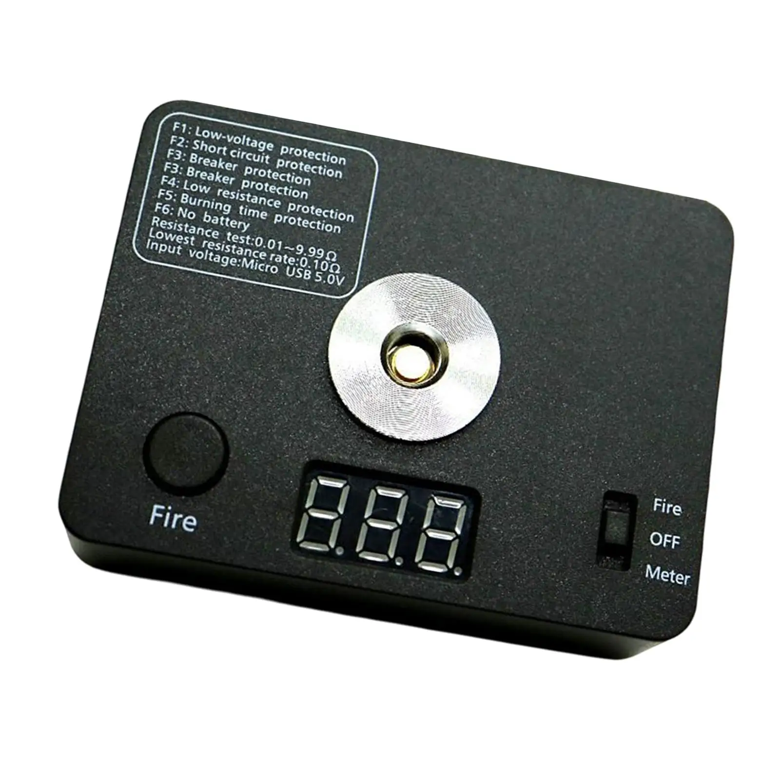 

Digital Ohm Meters Coil Check Mini for Repair Coils Building Craft Hobby Use , Black, 8.2cm x 6.1cm x 2.6cm