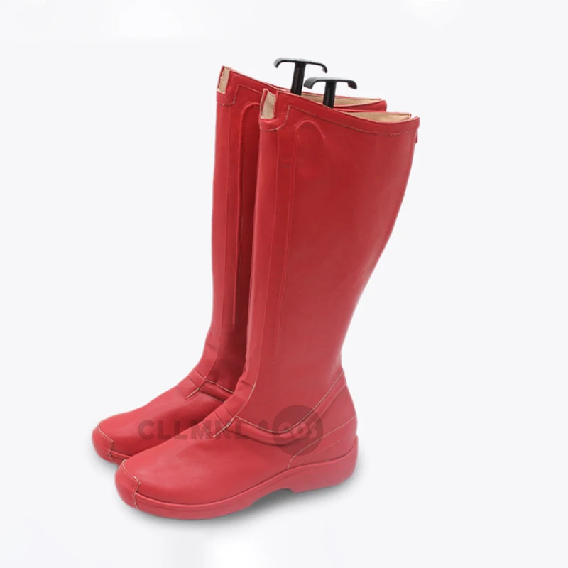 Clark Kent Cosplay Schuhe Männer Schuhe Party Weiche PU Rot Leder Party Schuhe Requisiten Halloween Nach Maß