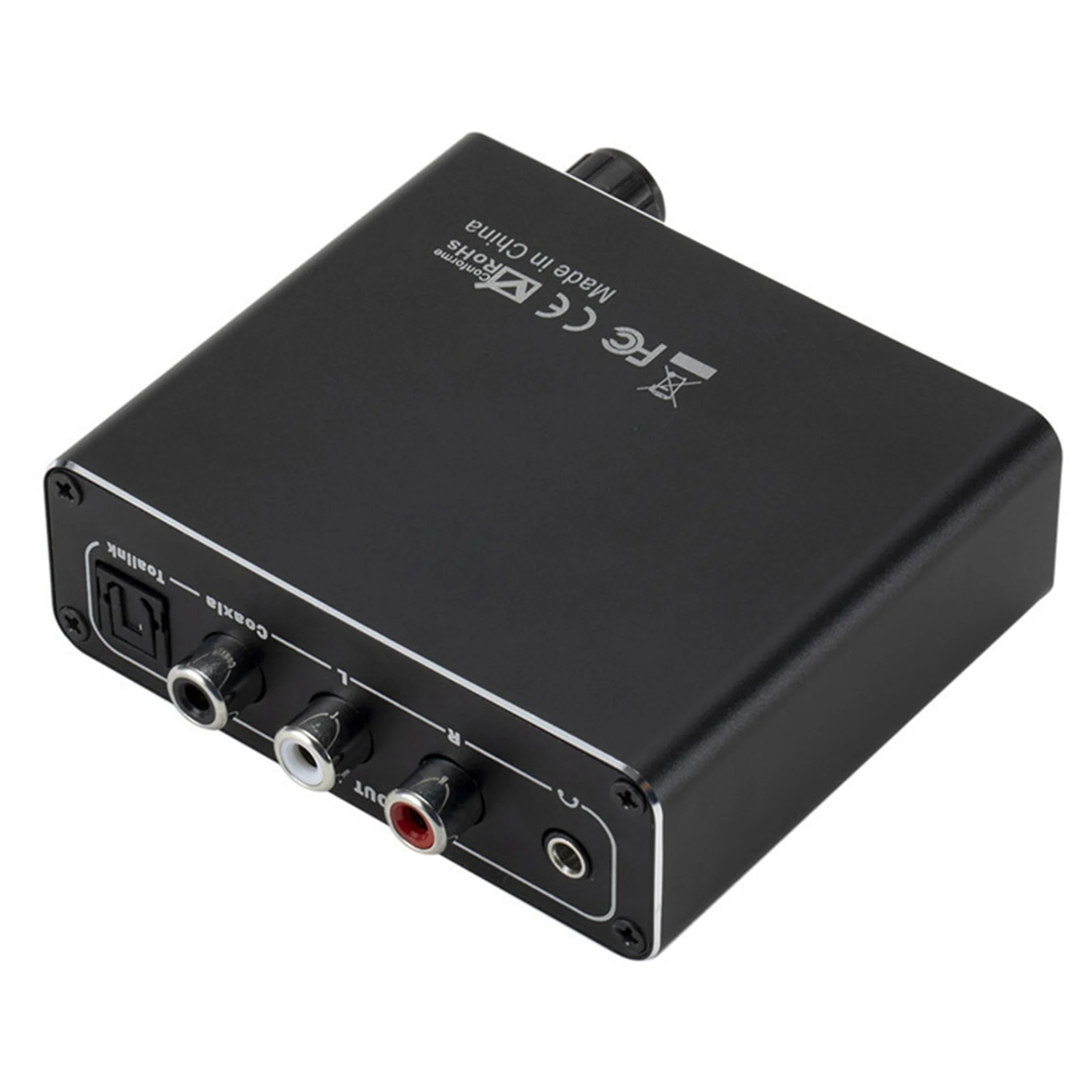 -AT52 Digital To Analog Audio Converter Optical Fiber To Slink Coaxial Signal To RCA R/L Audio Decoder SPDIF ATV DAC Amplifier