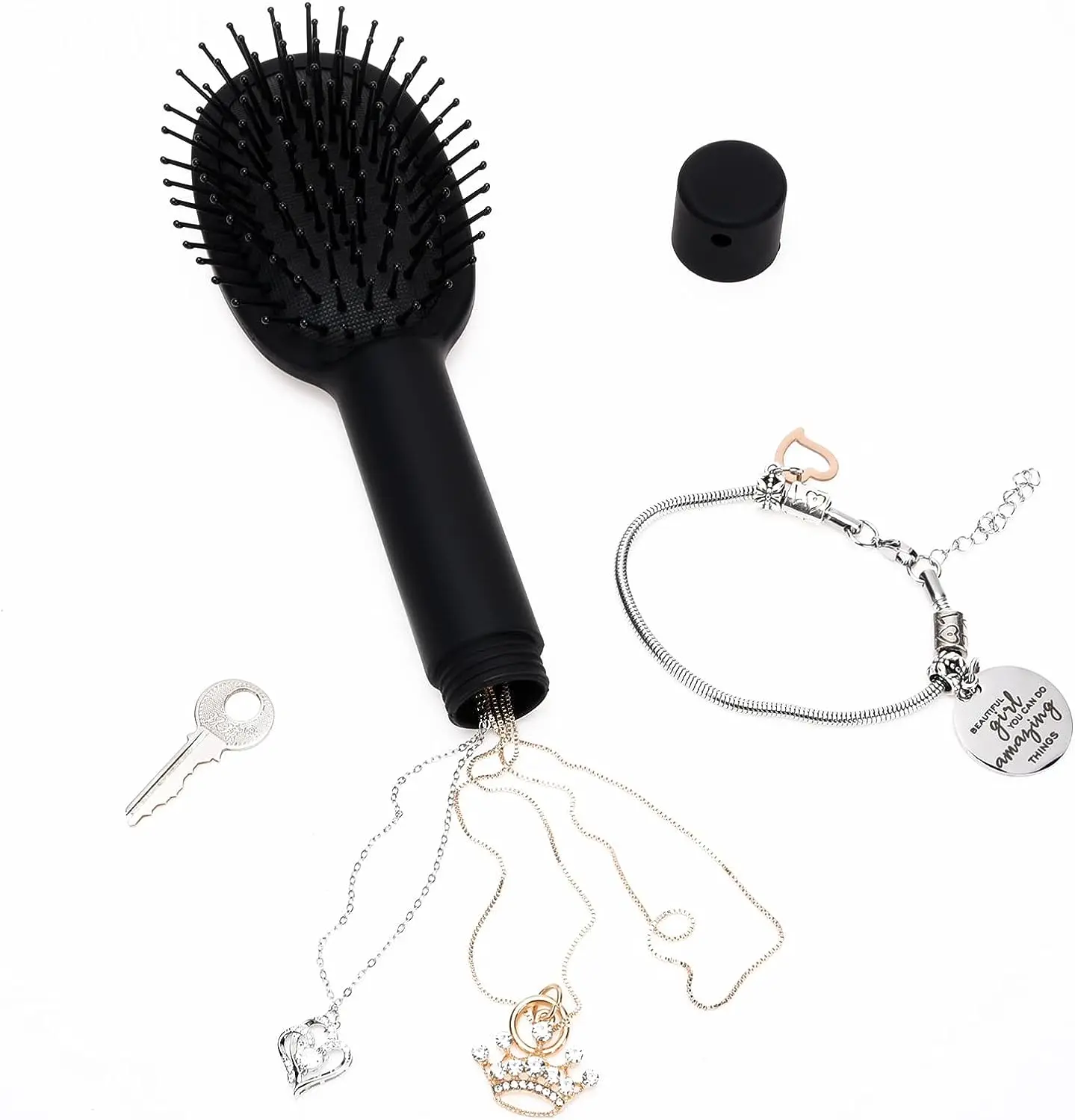 Diversion safe Hair Brush to Hide Money,Mini Key, Pills, Small Jewelry, Secret Contain