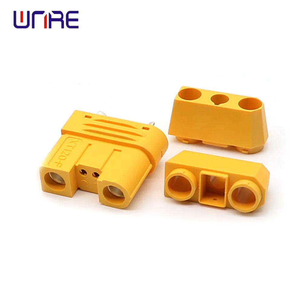 

5 Pair Amass XT120 (2+2) 60A Large Current Lipo Battery Connector Male Female Sheathed Plug with Signal Pin for RC UAV FPV Drone