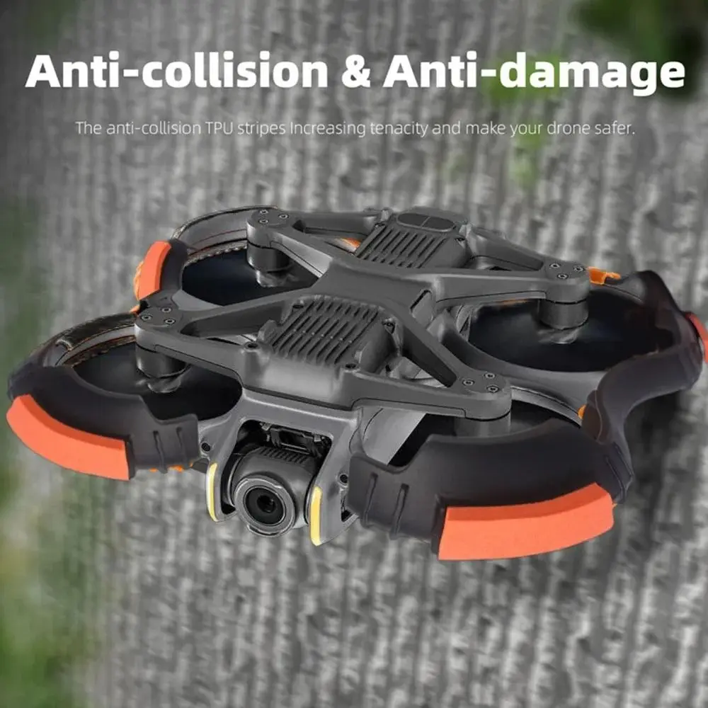 1 paio di coperture per elica per drone antiurto, anello di protezione di sicurezza anticollisione, paraurti protettivo leggero per DJI Avata 2