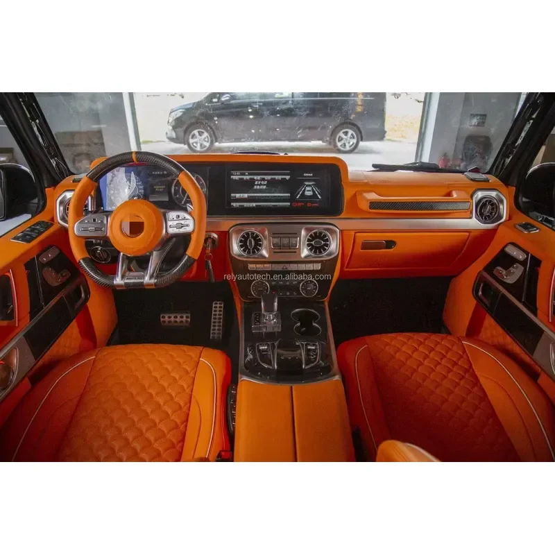 2025 New Model Relyauto Car Interior Accessories Conversion Kit with ABS+Leather for G-Class W463 Wagon