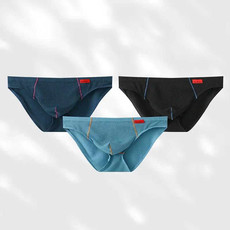 Men's briefs low-rise underwear breathable ice silk pants men's underwear 2024-6