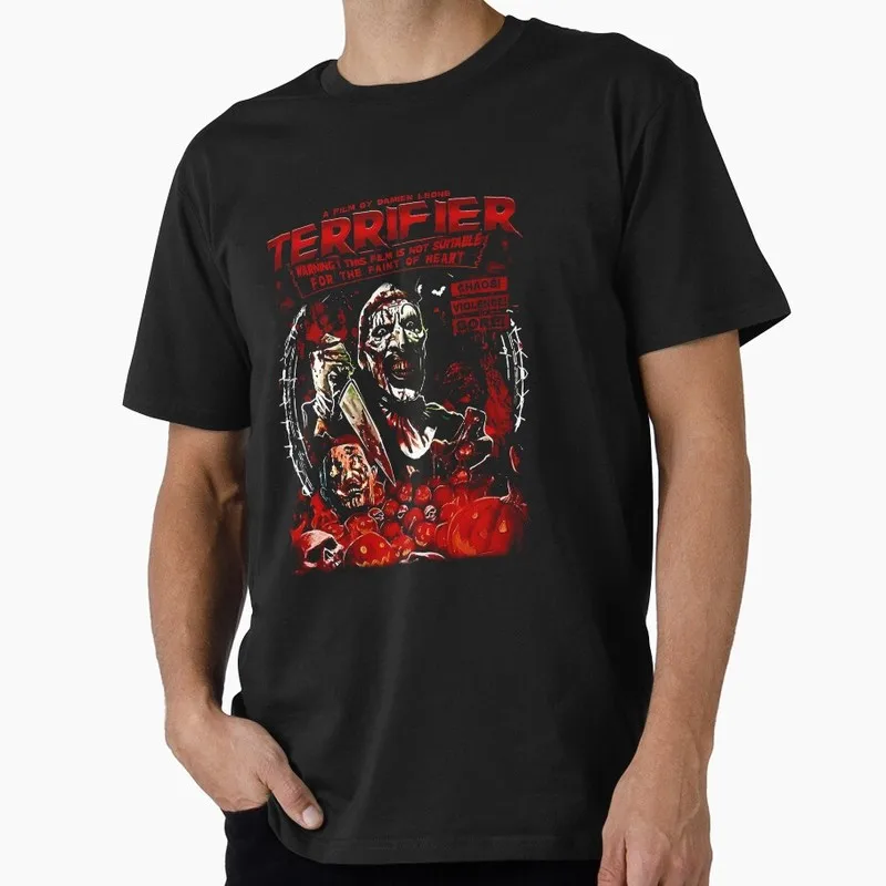 Retro Horror Movie Terrifier Art The Clown Killer Scary Halloween Gift T Shirt Clown Will Kill Y0u Graphic clothes All size tops