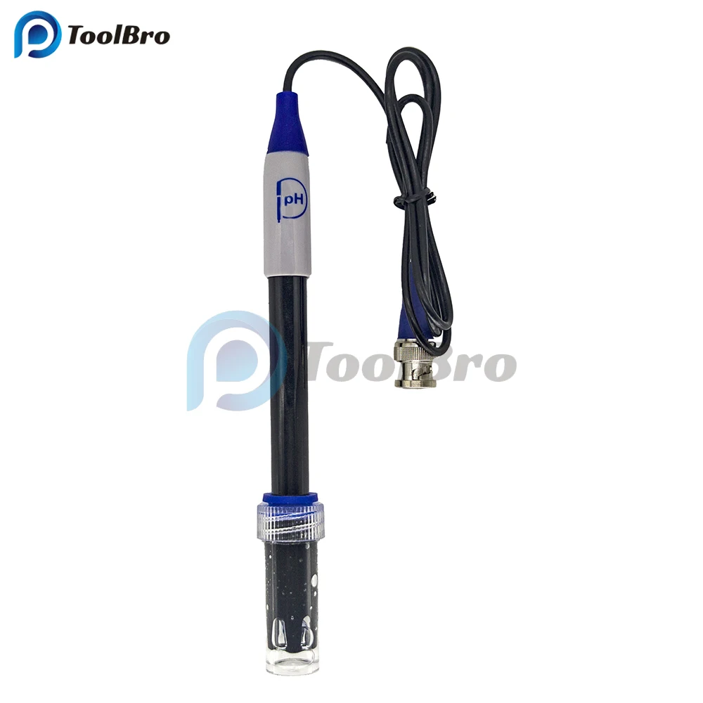 E-201-9 PH Composite Electrode Probe BNC Connector 0-14 pH Ag bgC1 for Laboratory Experimental