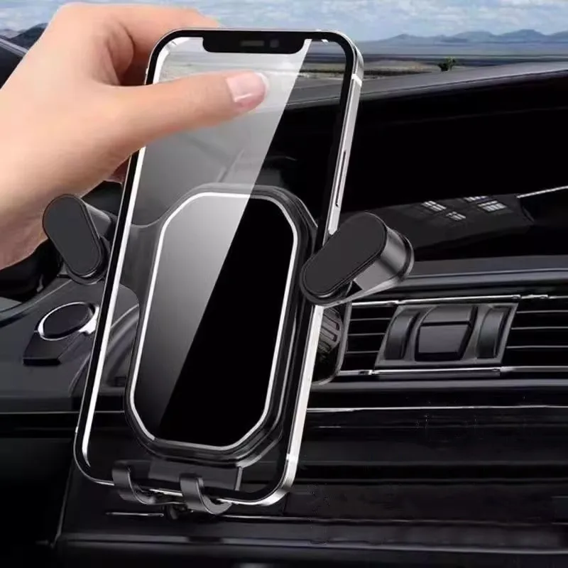 New Support Clip CellPhone Car Phone Holder Air Vent Clip Mount 360° Rotation Gravity Auto Phone Bracket Auto Gravity Car Holder image 2