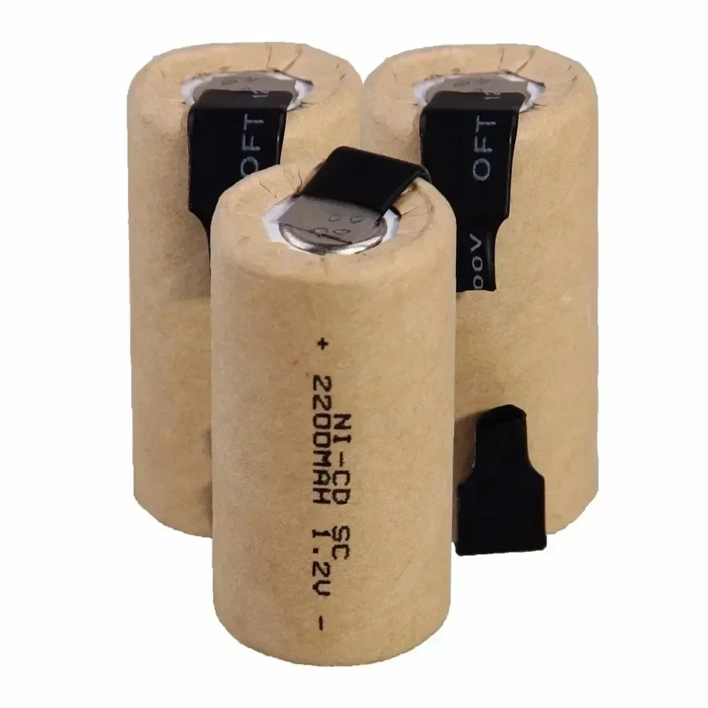 1.2V  SC 2200mah Battery Ni-Cd Screwdriver Drill SC Rechargeable Battery With Label Power Tool Ni-Cd SUBC Battery flashlight