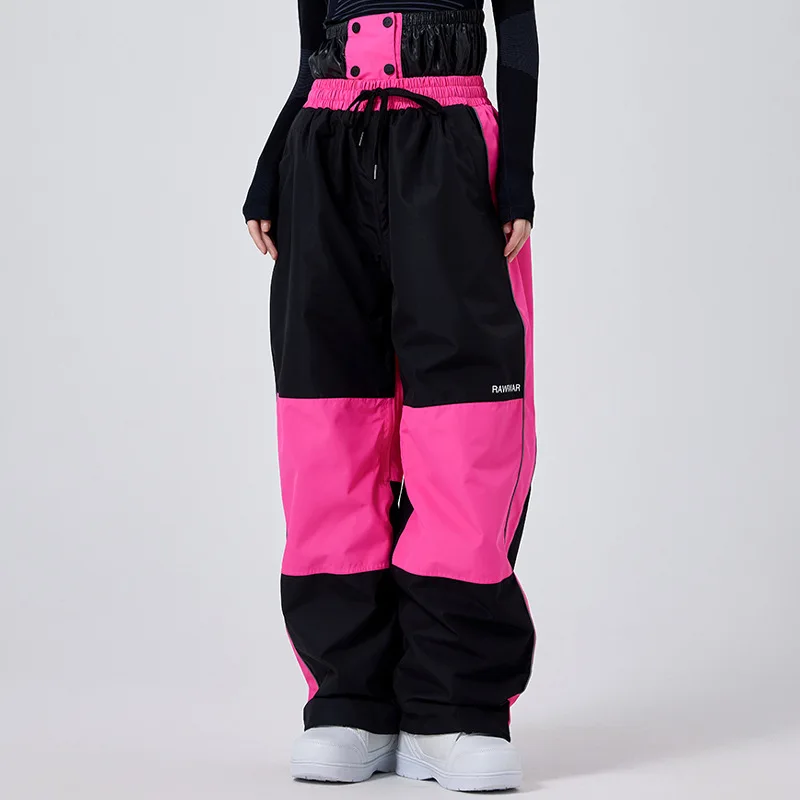 Sport all'aria aperta 2025 nuovi pantaloni da sci pantaloni da sci da donna snowboard antivento impermeabile inverno caldo pantaloni da neve da uomo larghi