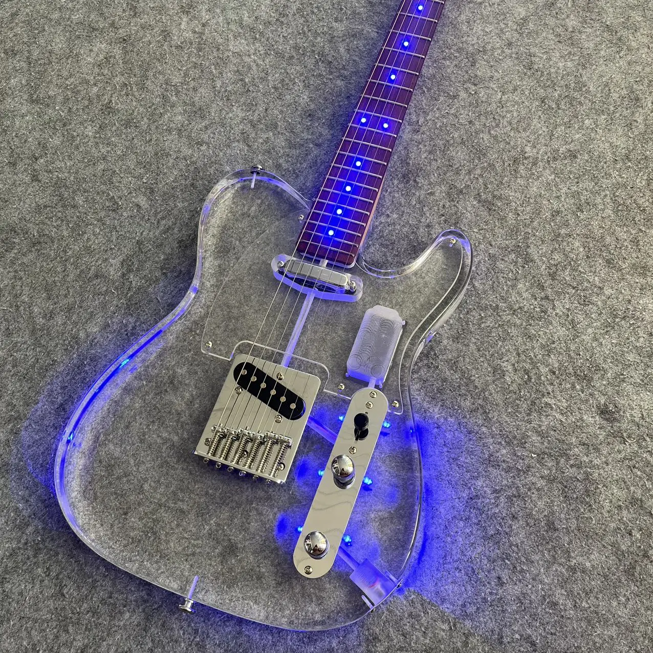 

LED Light Acrylic Electric Guitar, Multiple Colors To Choose From, Good Quality in Stock