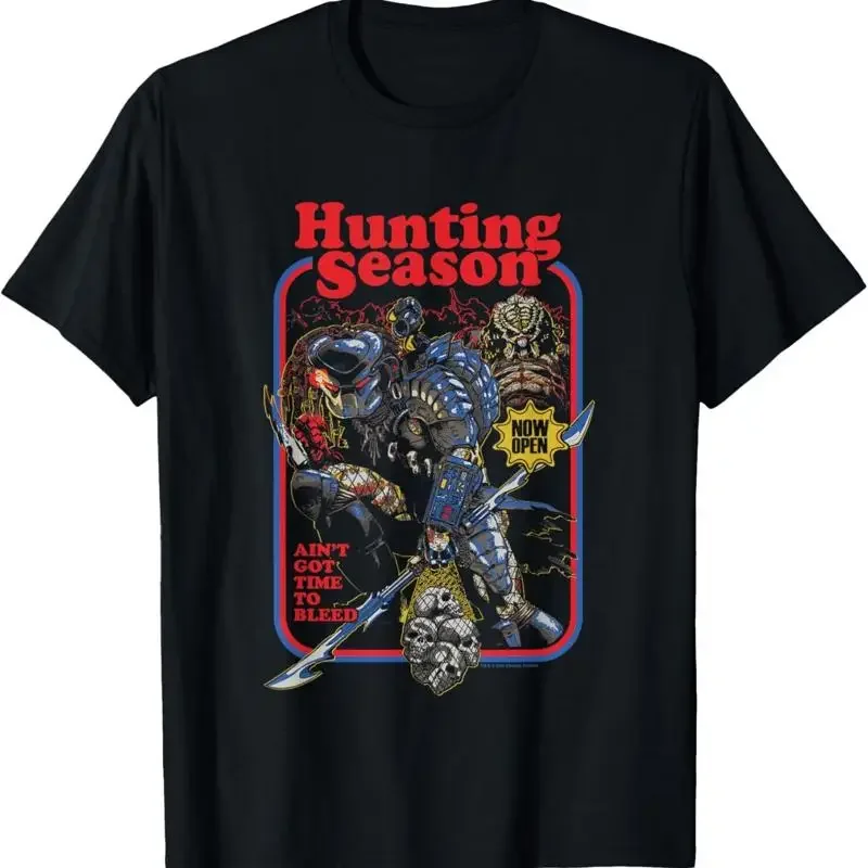 Predator Hunting Season Ain'T Got Time To Bleed Retro Poster T Shirt