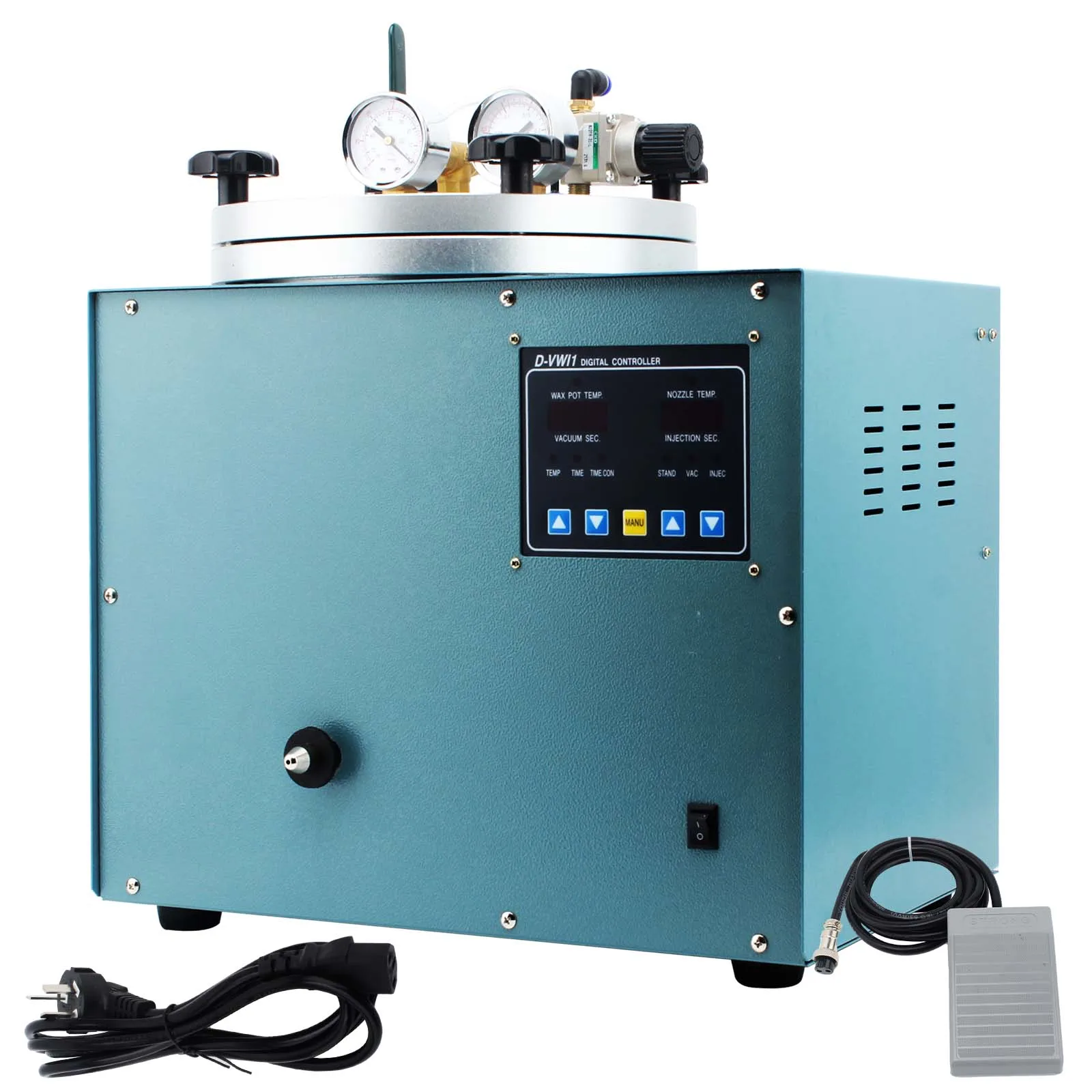 3kg Capacity Vacuum Investing Casting Machine Automatic Digital Wax Injection Machine Vacuum Wax Injector for Jewelry