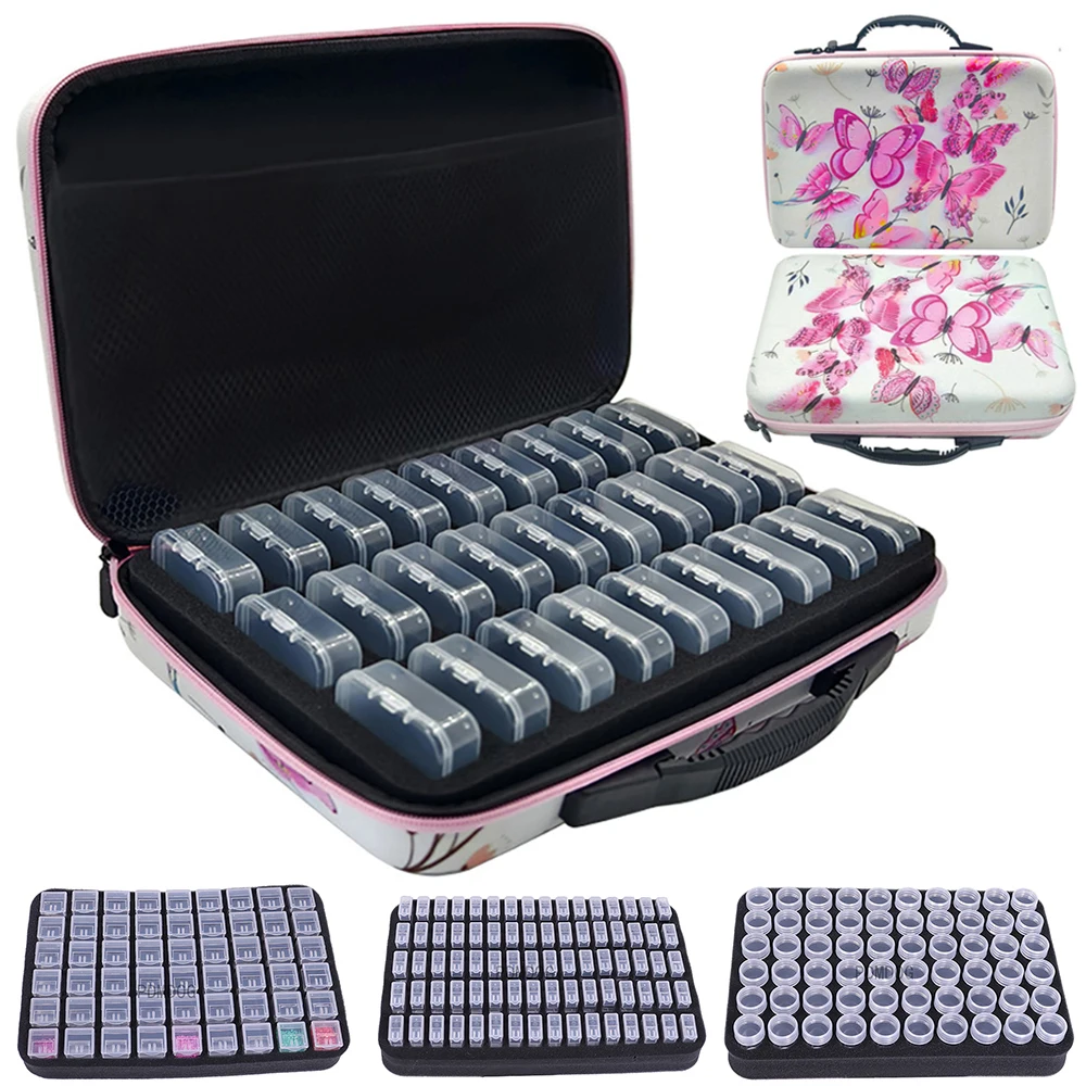 

Diamond Painting Accessories Suitcase Storage Organizer Toolbox Art Tool Pen Tray Stylus for Diamond Mosaic Storage Containers