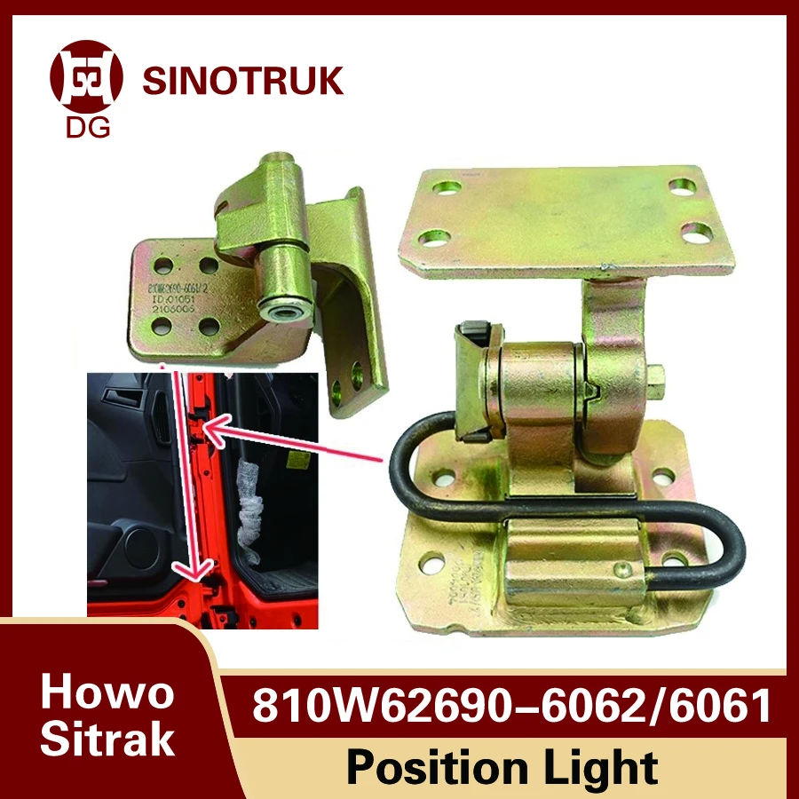 

810W62690-6052 810W62690-6061 The Car Door Hinge for Sinotruk HOWO Tx Sitark C7h T7h Heavy Truck Spare Parts