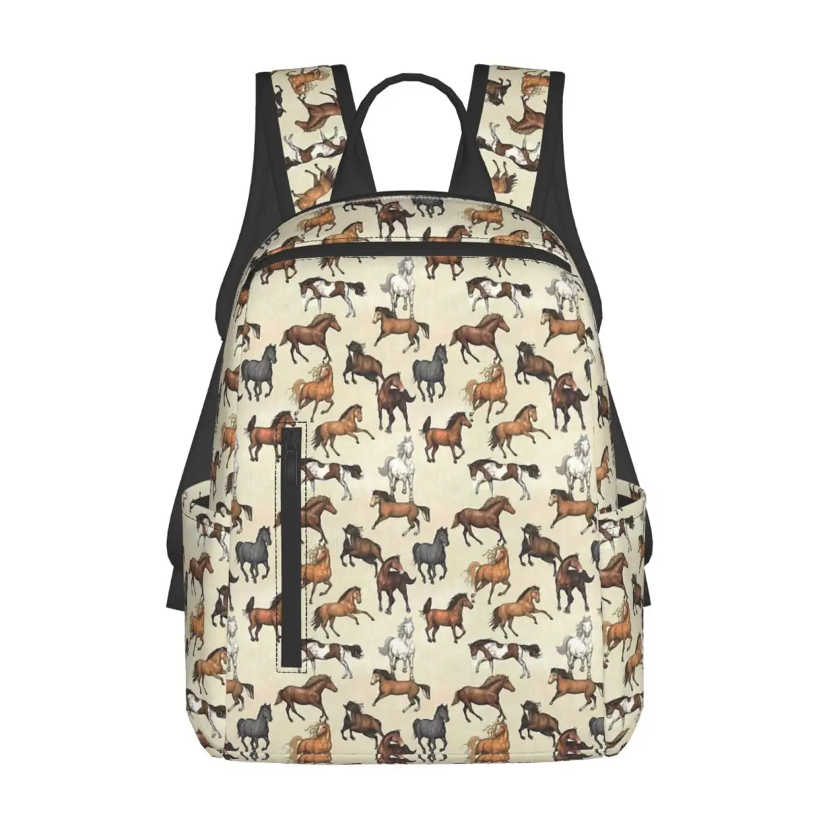 

Sunset Horse Pattern Backpack Daypack Kids BookBag School Bag Shoulder Bags for Men Women