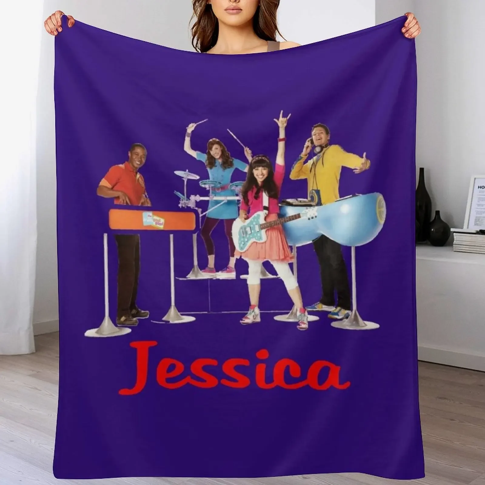 

Fresh Beat Band Throw Blanket Multi Use Warm Blanket for Living Room Bedroom