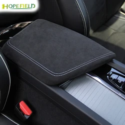 Alcantara Center Console Armrest Box Cover Decor Cushion for Volvo XC60 S60 V60 S90 V90 XC90 2014 2015 2016 2017 Car Accessories